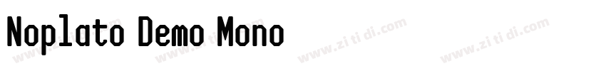 Noplato Demo Mono字体转换